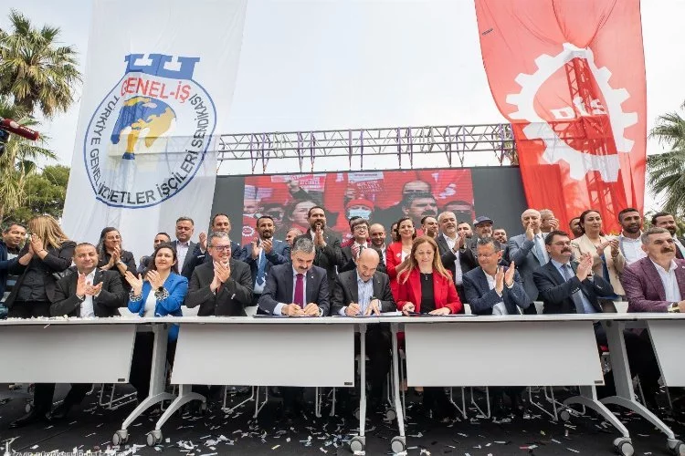 18 bin işçi toplu sözleşmeyi bayram havasında kutladı
