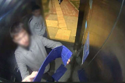 Kocaeli'de asansör kabinlerine zarar verdiler