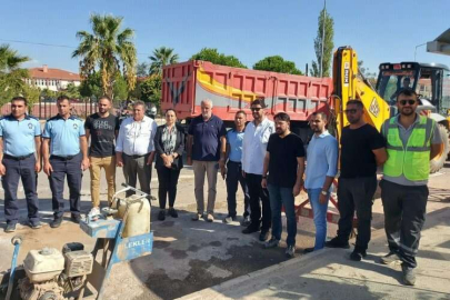 Balıkesir Ayvalık'a gaz için ilk kazma