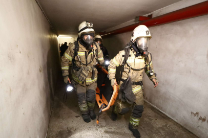 Metroda nefes kesen tatbikat