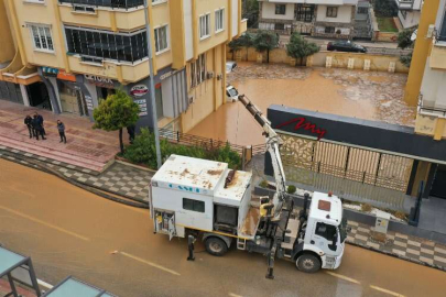 Antep'te kuvvetli yağış nöbeti