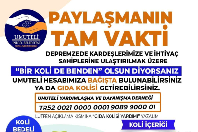 Depremzedeler yardım kampanyası başlatıldı