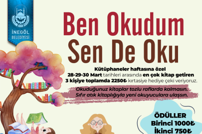 İnegöl Belediyesi'nden 'kitap' farkındalığı