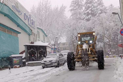 İnegöl’de kar yağışına anında müdahale