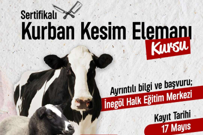 İnegöl'de kurban kesim kursu başlıyor
