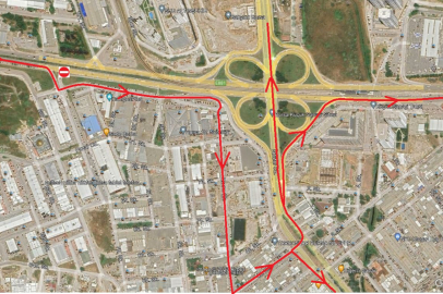 Beşevler Kavşağı'nda trafik düzenlemesi