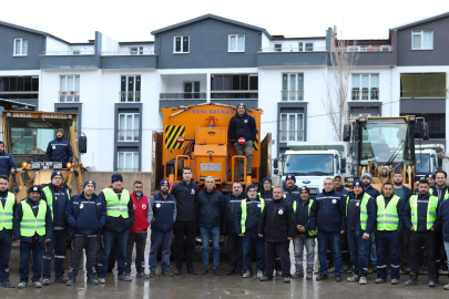 Gemlik Belediyesi kar yağışına karşı teyakkuzda