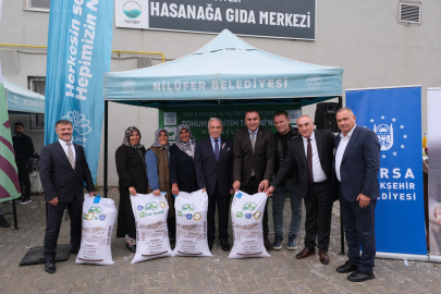 Nilüfer Belediyesi’nden üreticiye İtalyan çimi tohumu desteği