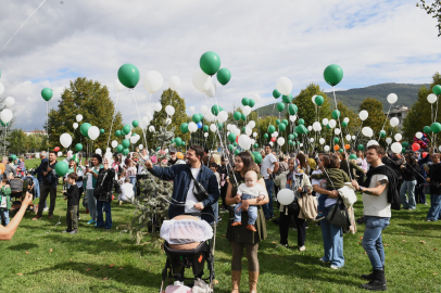 Mutluluk balonları SMA’lı Çağan Ata Taran için uçuruldu