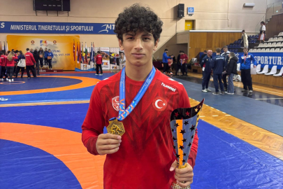 Belediyesporlu güreşçi Balkan şampiyonu oldu