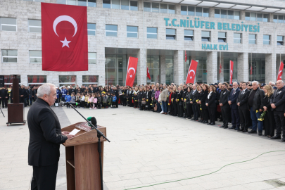 Nilüfer, Ata’sını Cumhuriyet Meydanı’nda andı