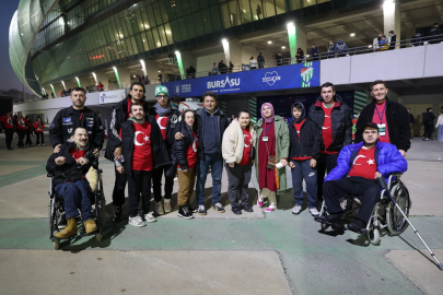Osmangazi Belediyesi engelli bireylere milli maç heyecanı yaşattı