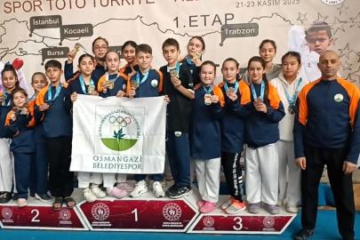 Türkiye Yıldızlar Ligi’nde madalyalar Osmangazi’ye yağdı