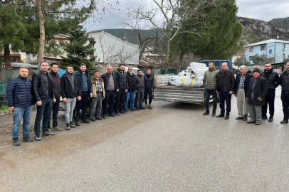 Lodostan zarar gören seralara Büyükşehir desteği