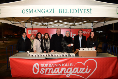 Osmangazi’de Miraç Kandili bereketi vatandaşlarla paylaşıldı