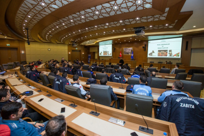 Güvenlik personeline biber gazı eğitimi