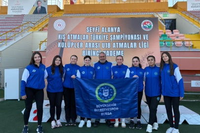 Bursa Büyükşehir Belediyesporlu atletler Mersin’den boş dönmedi