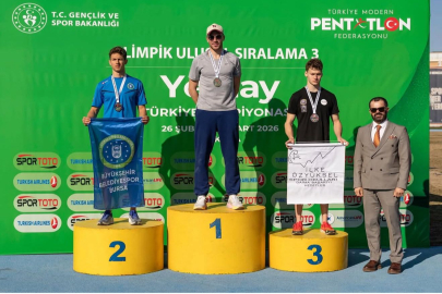 Bursa Büyükşehir Belediyesporlu Muhammed Emir Kurtulan Türkiye ikincisi oldu