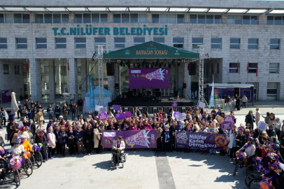 Nilüfer’de kadınlar tek ses oldu: “Eşitlik Ses İster Biz Buradayız”