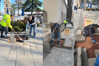 Tarihi Tophane Meydanı yenilendi