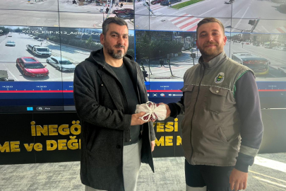 İnegöl Belediyesi personelinden örnek davranış