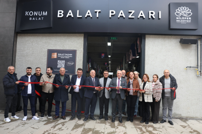 Nilüfer’in 8’inci giyim pazarı Balat’ta açıldı