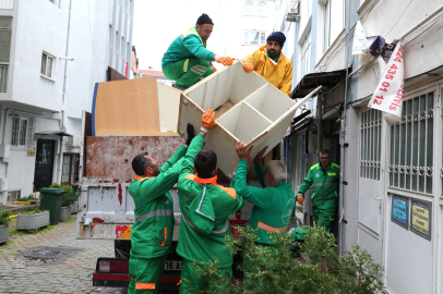 Osmangazi’de çöp eve anında müdahale