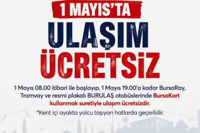 1 Mayıs'ta ulaşım ücretsiz
