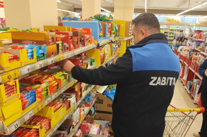 Zabıta ekiplerinden bakkal ve marketlere denetim