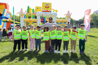 Çocuklar Spor Festivali’yle doyasıya eğlendi