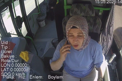 BURULAŞ’ın kadın otobüs sürücüsünden örnek davranış