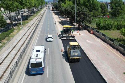 İstanbul Yolu'nda hummalı asfalt çalışması