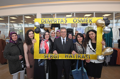 Demirtaş’ta OSMEK kursiyerlerinin el emeği sergilendi