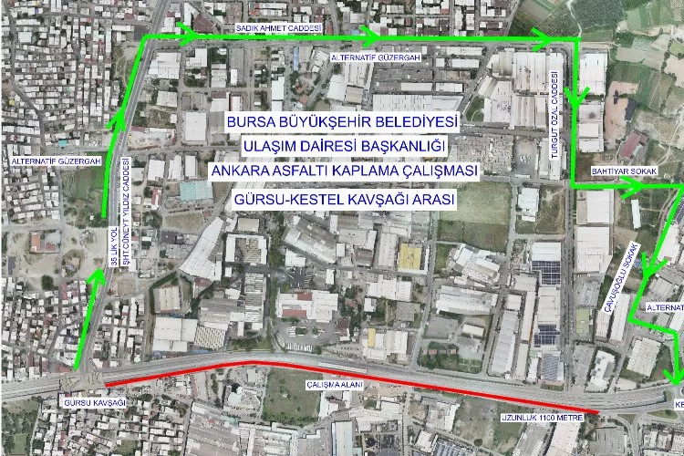 Ankara yolu'nda trafik düzenlemesi