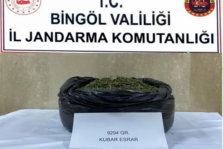 Bingöl’de 9 kilo 294 gram uyuşturucu ele geçirildi