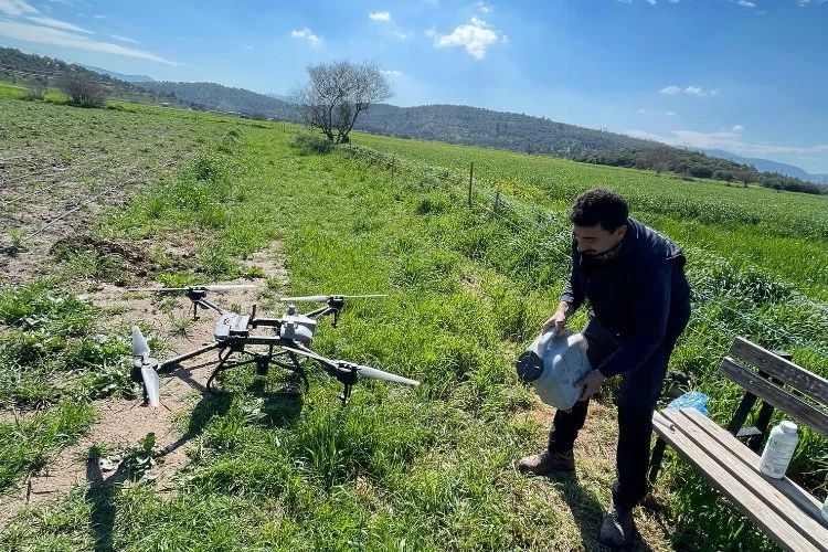 Bodrum'da zirai drone çiftçilerin hizmetinde