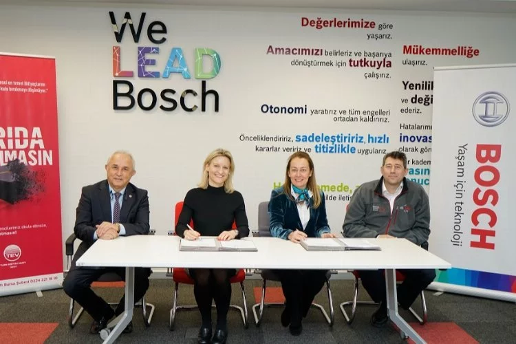 Bosch'tan Bursa'da 50 meslek lisesi öğrencisine TEV bursu