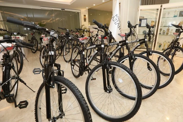 Gaziantep'te bisikletler Spor İl Temsilcilerine dağıtıldı