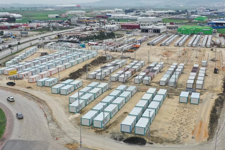 Hatay'da Konya'nın 349 konteyneri tamamlandı